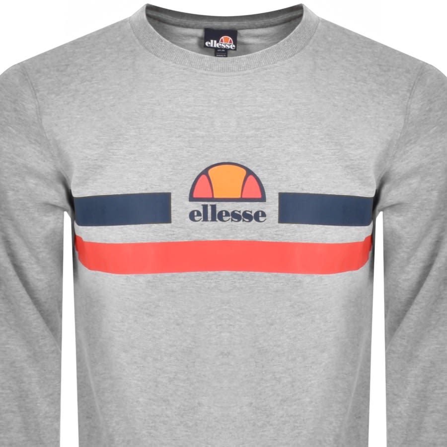 Image number 2 for Ellesse Prella Crew Neck Sweatshirt Grey