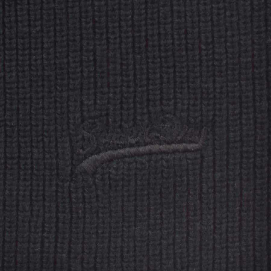Image number 3 for Superdry Knit Beanie Hat Navy
