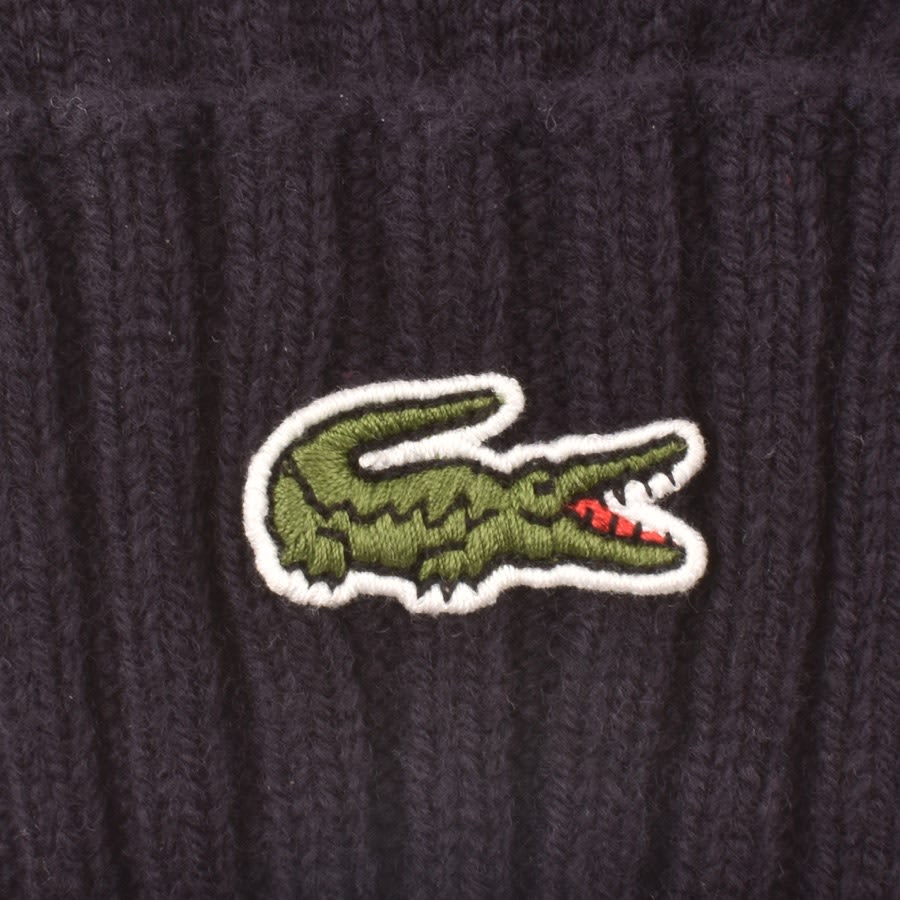 Image number 3 for Lacoste Knitted Gloves Navy
