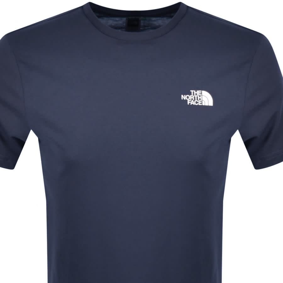 Image number 2 for The North Face Simple Dome T Shirt Navy