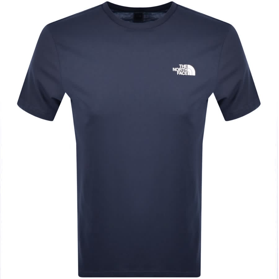 Image number 1 for The North Face Simple Dome T Shirt Navy