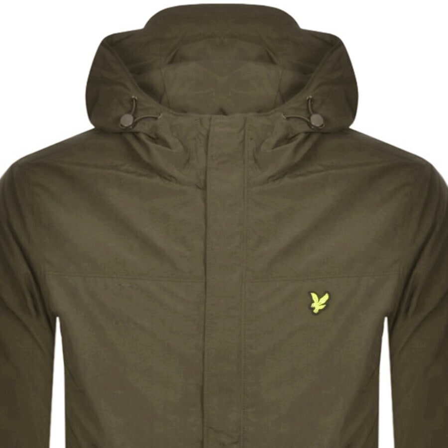Image number 2 for Lyle And Scott Hooded Jacket Green