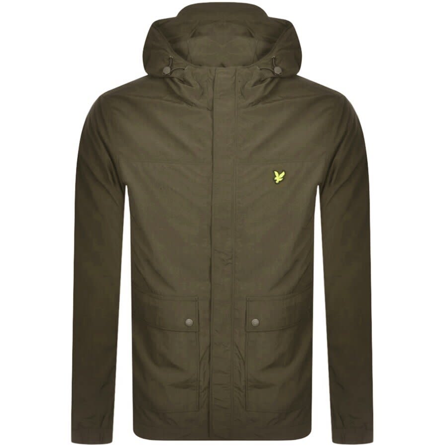 Image number 1 for Lyle And Scott Hooded Jacket Green