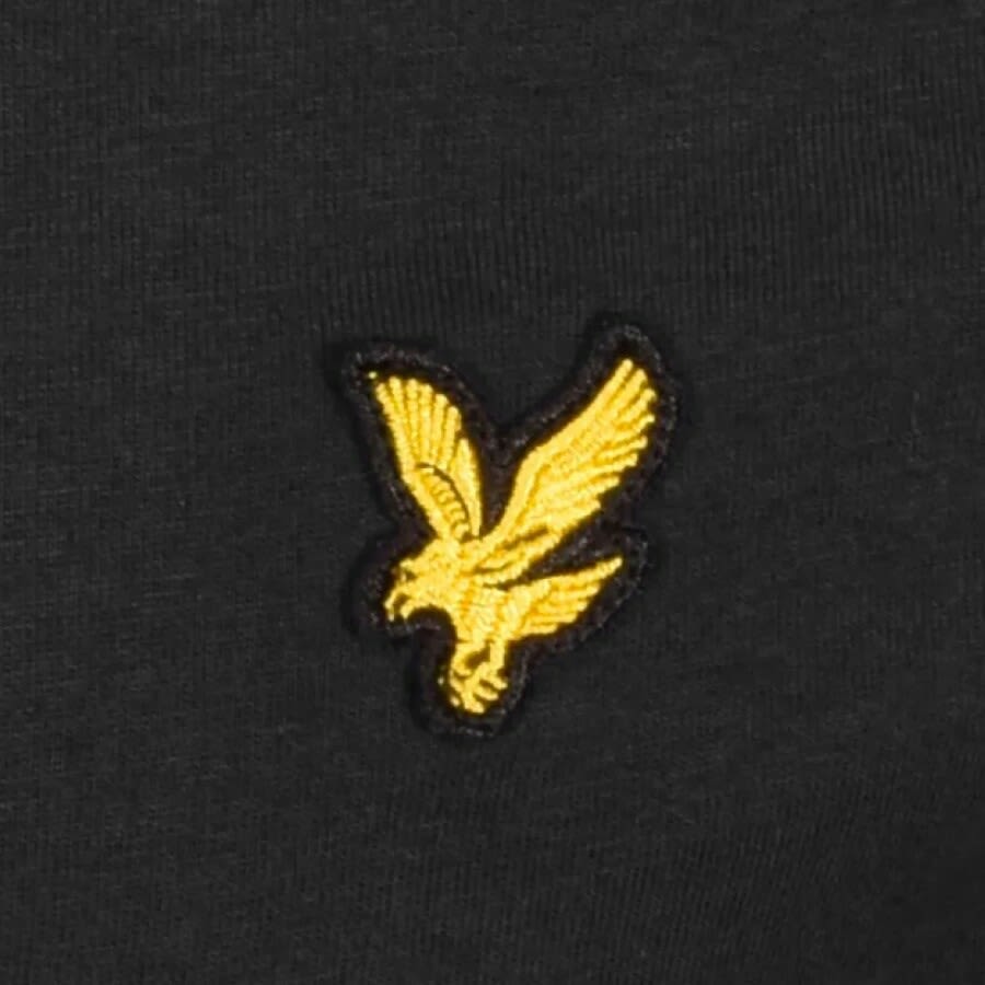 Image number 3 for Lyle And Scott Long Sleeved Polo T Shirt Black