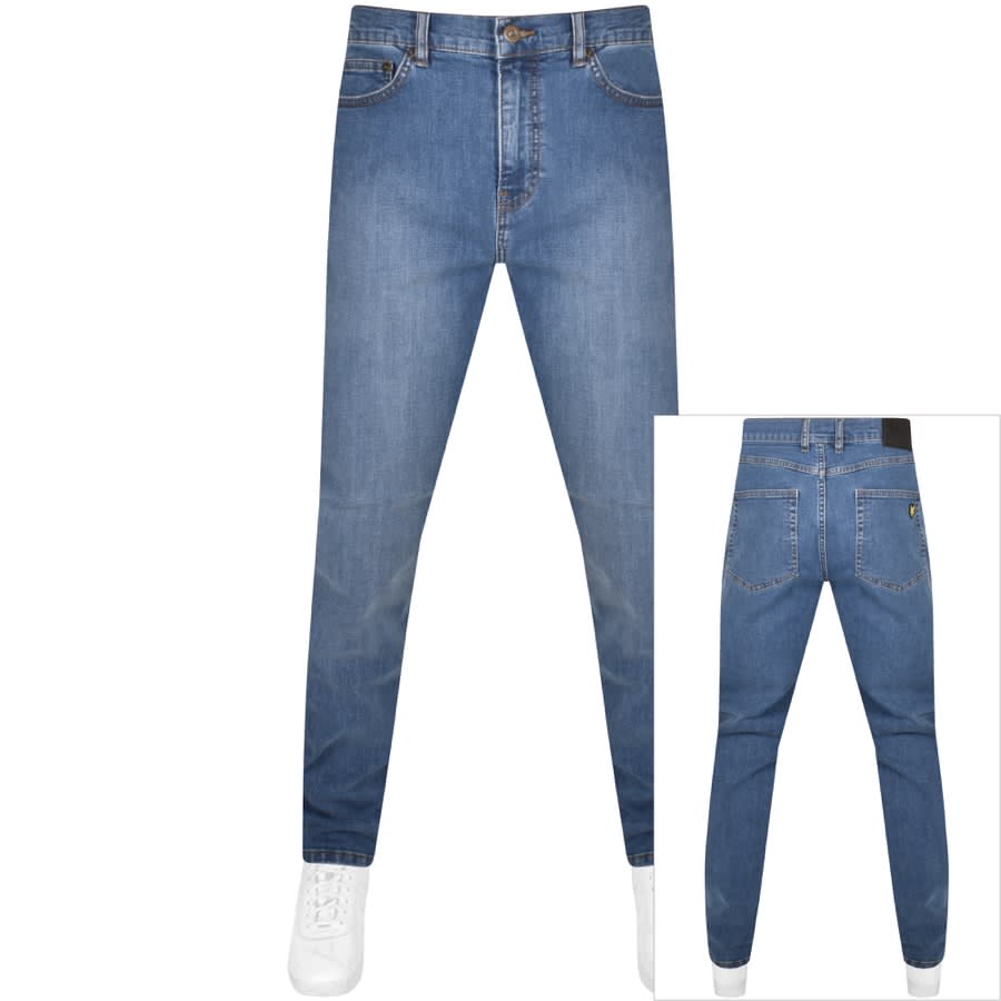 Image number 1 for Lyle And Scott Straight Fit Jeans Blue