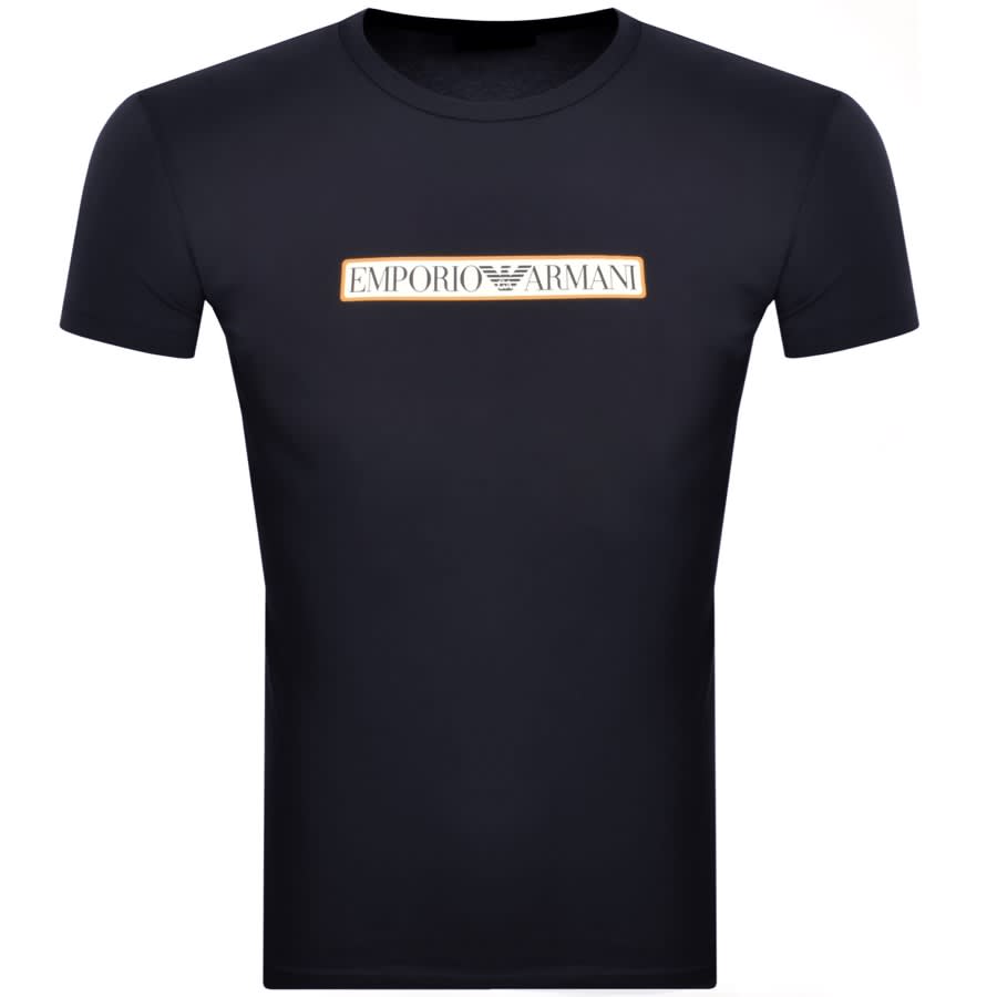 Image number 1 for Emporio Armani Lounge Logo T Shirt Navy
