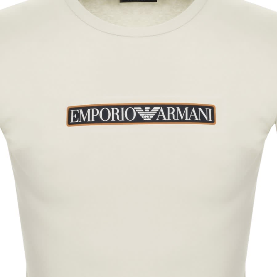 Image number 3 for Emporio Armani Lounge Logo T Shirt White