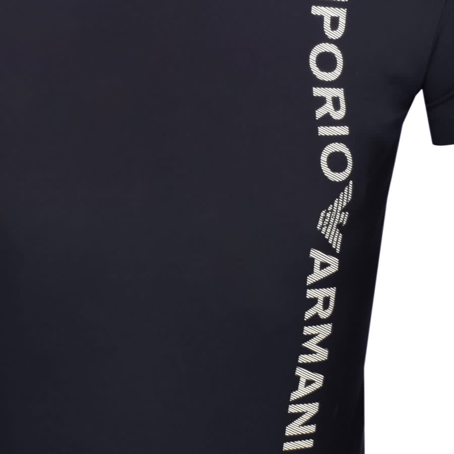 Image number 3 for Emporio Armani Lounge Logo T Shirt Navy