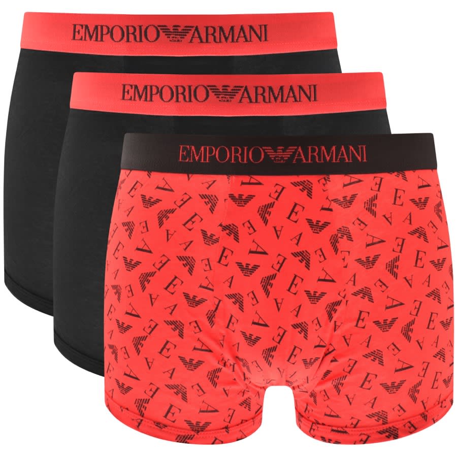 Image number 1 for Emporio Armani Underwear Three Pack Trunks