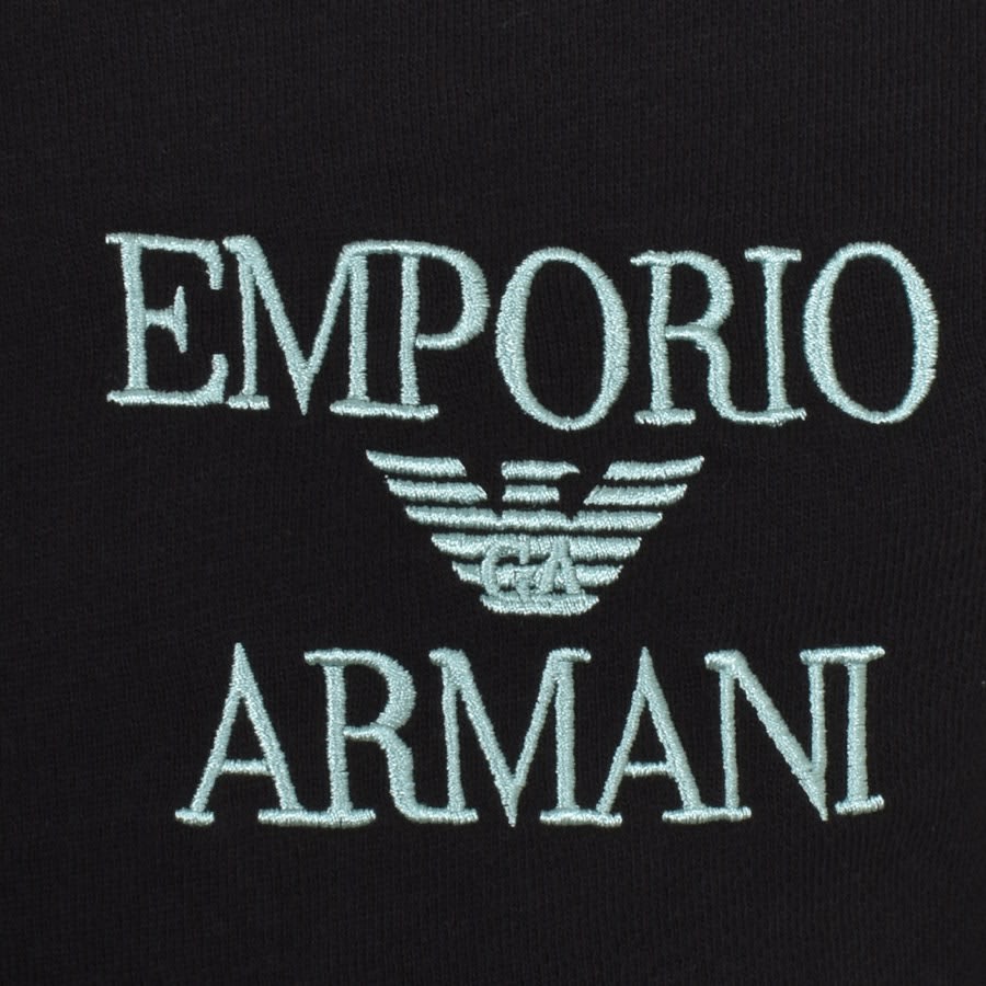 Image number 3 for Emporio Armani Loungewear Logo Hoodie Black
