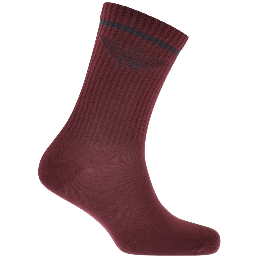 Image number 4 for Emporio Armani Multicolour Three Pack Socks