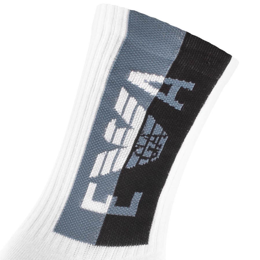 Image number 4 for Emporio Armani Multicolour Two Pack Socks