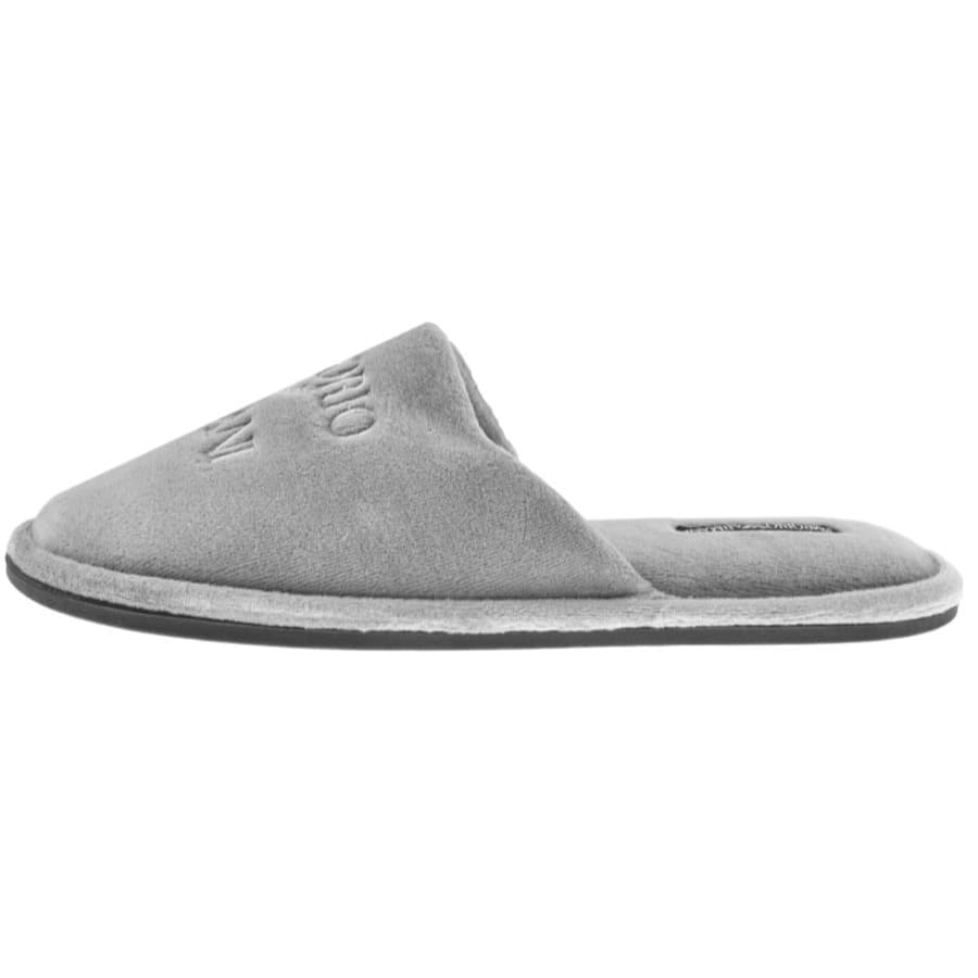 Image number 2 for Emporio Armani Underwear Slippers Grey