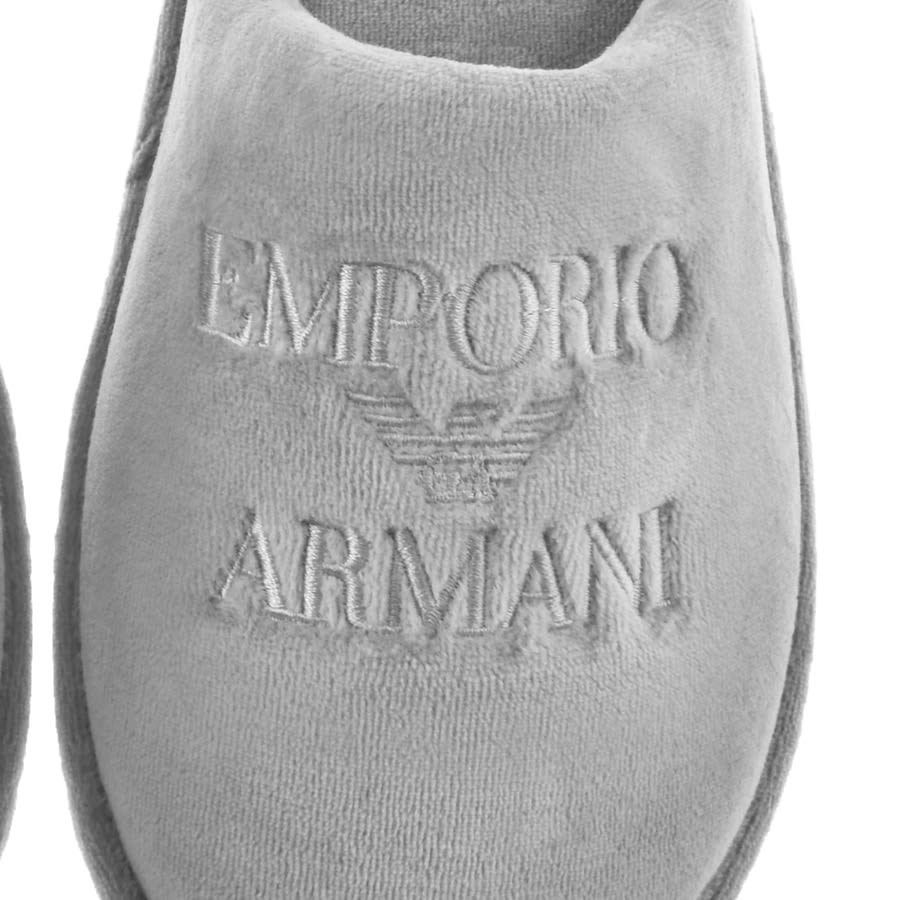 Image number 5 for Emporio Armani Underwear Slippers Grey