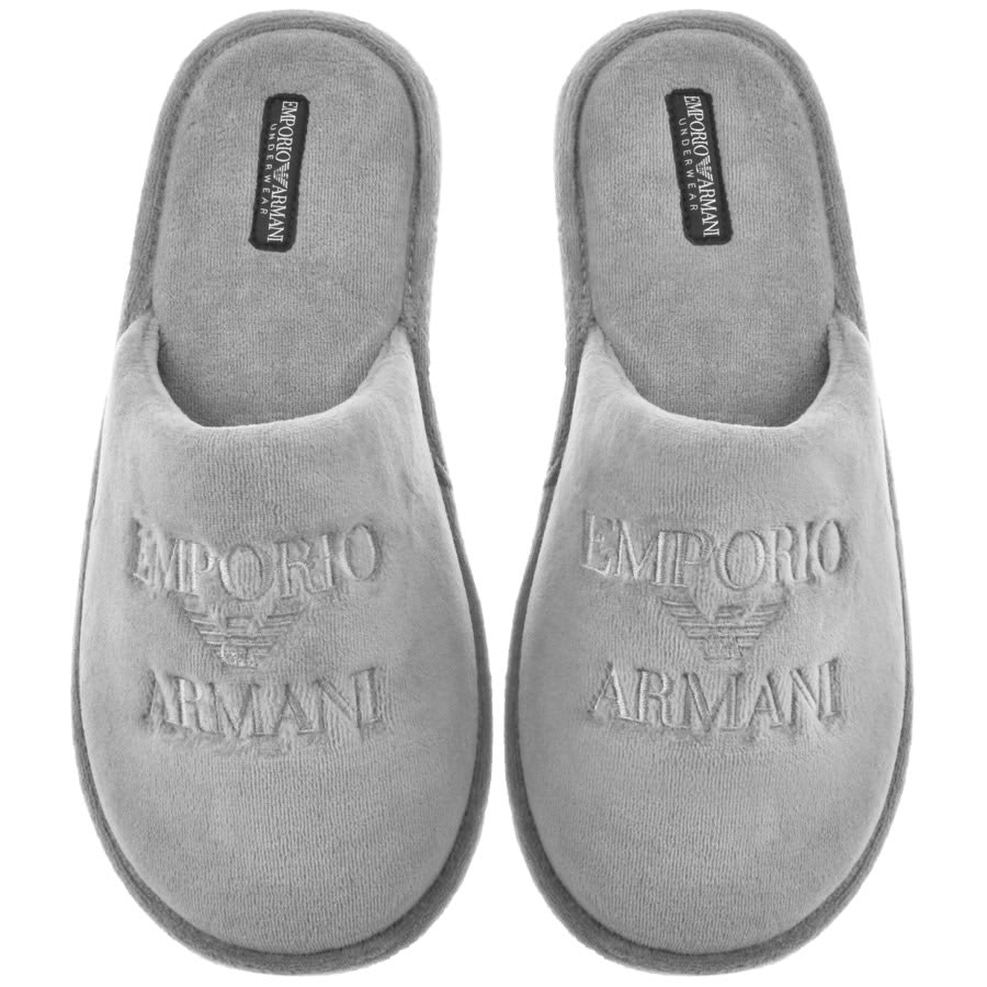 Image number 1 for Emporio Armani Underwear Slippers Grey
