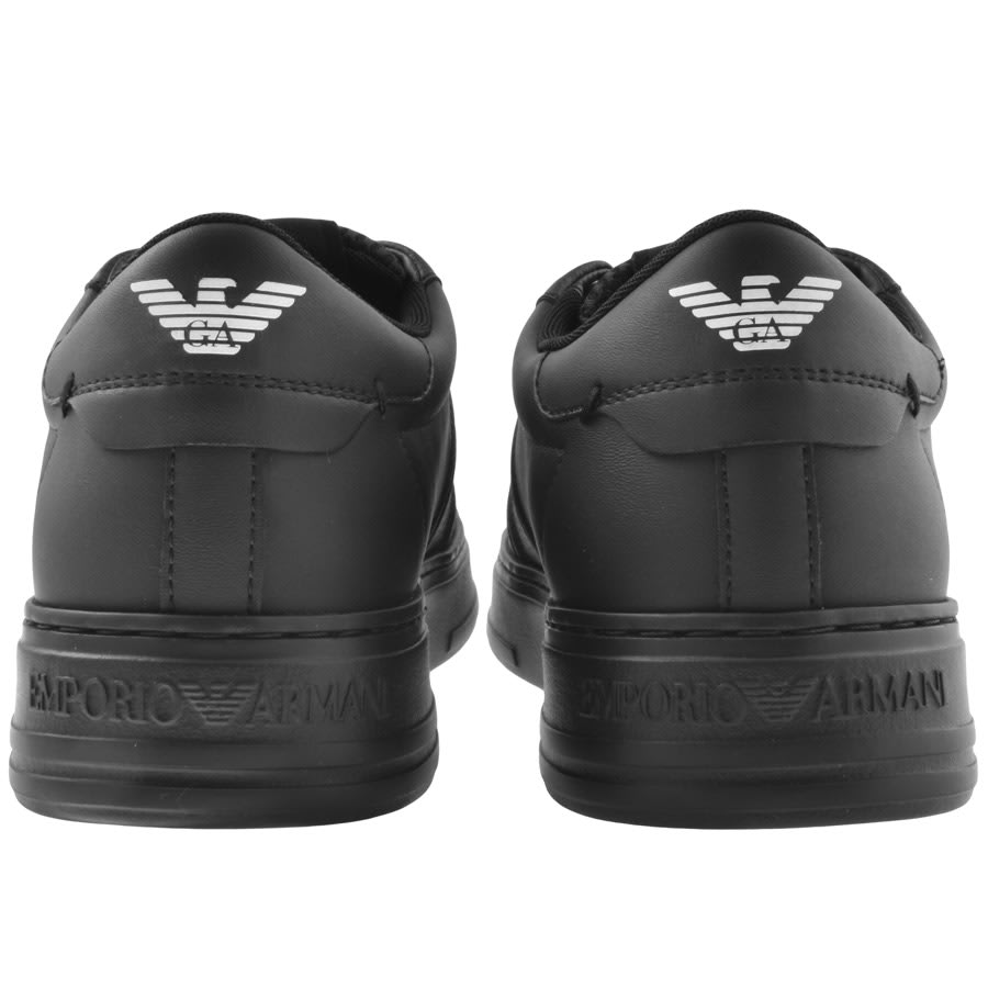 Image number 2 for Emporio Armani Logo Trainers Black