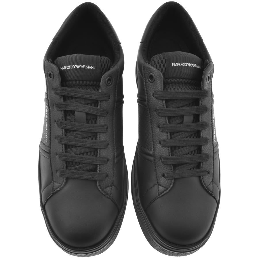 Image number 3 for Emporio Armani Logo Trainers Black