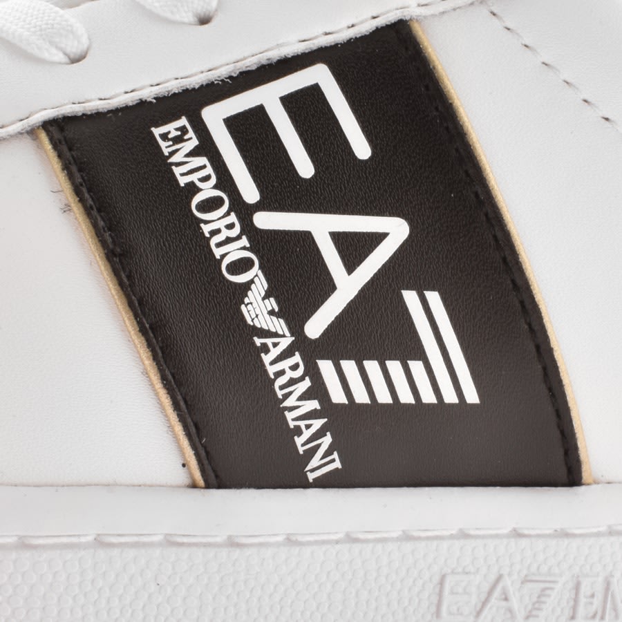 Mens armani white trainers online