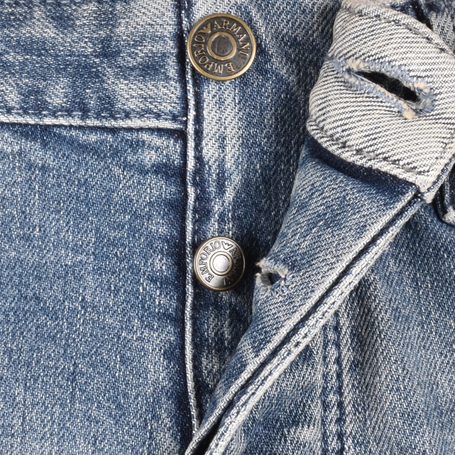 Image number 5 for Emporio Armani J75 Slim Mid Wash Jeans Blue
