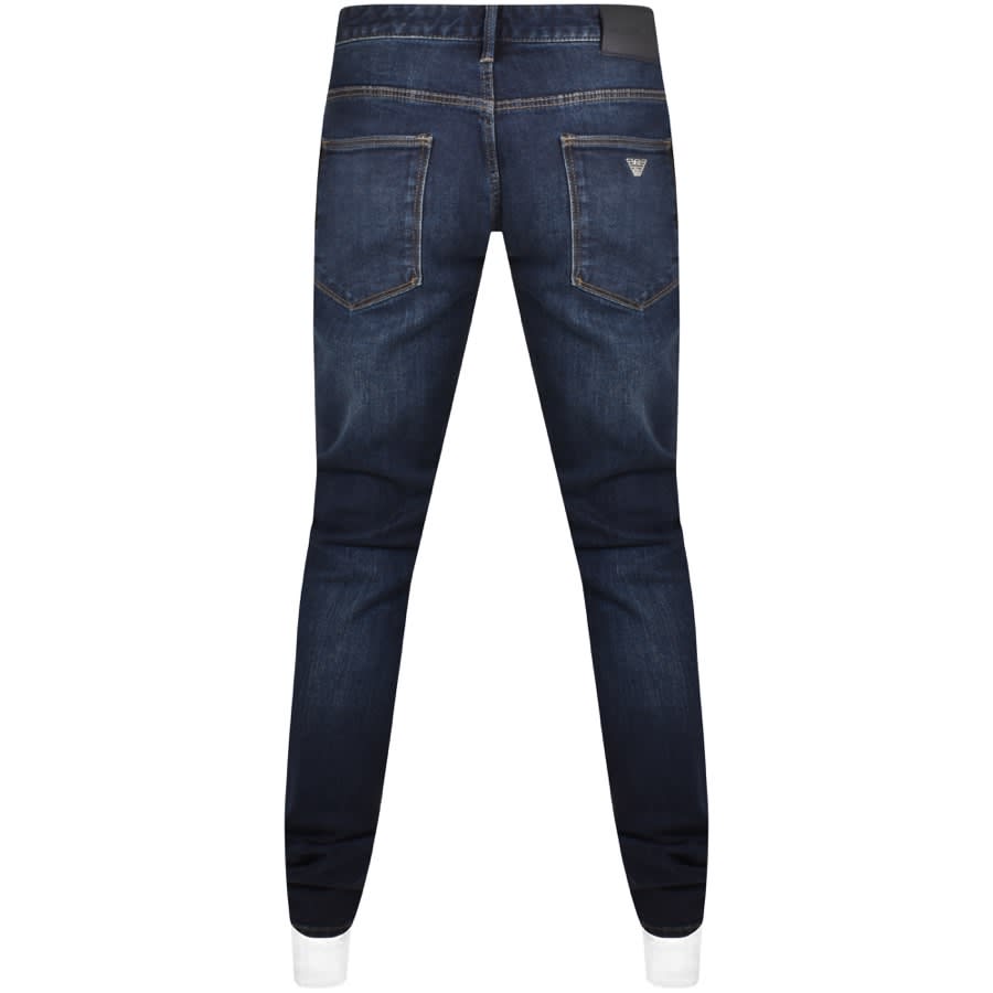 Image number 2 for Emporio Armani J06 Slim Fit Jeans Dark Wash Blue