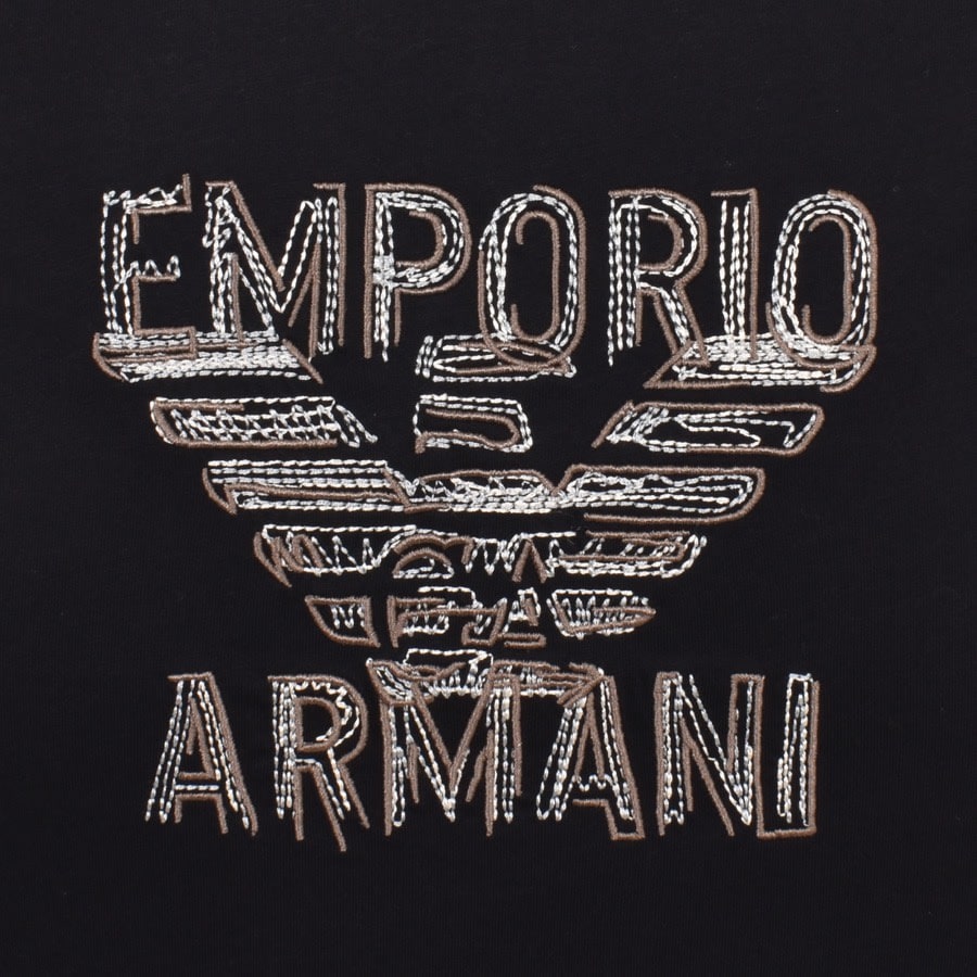 Image number 3 for Emporio Armani Logo T Shirt Navy