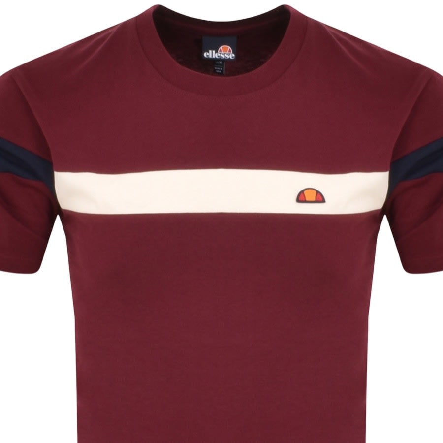 Image number 2 for Ellesse Caserio T Shirt Burgundy