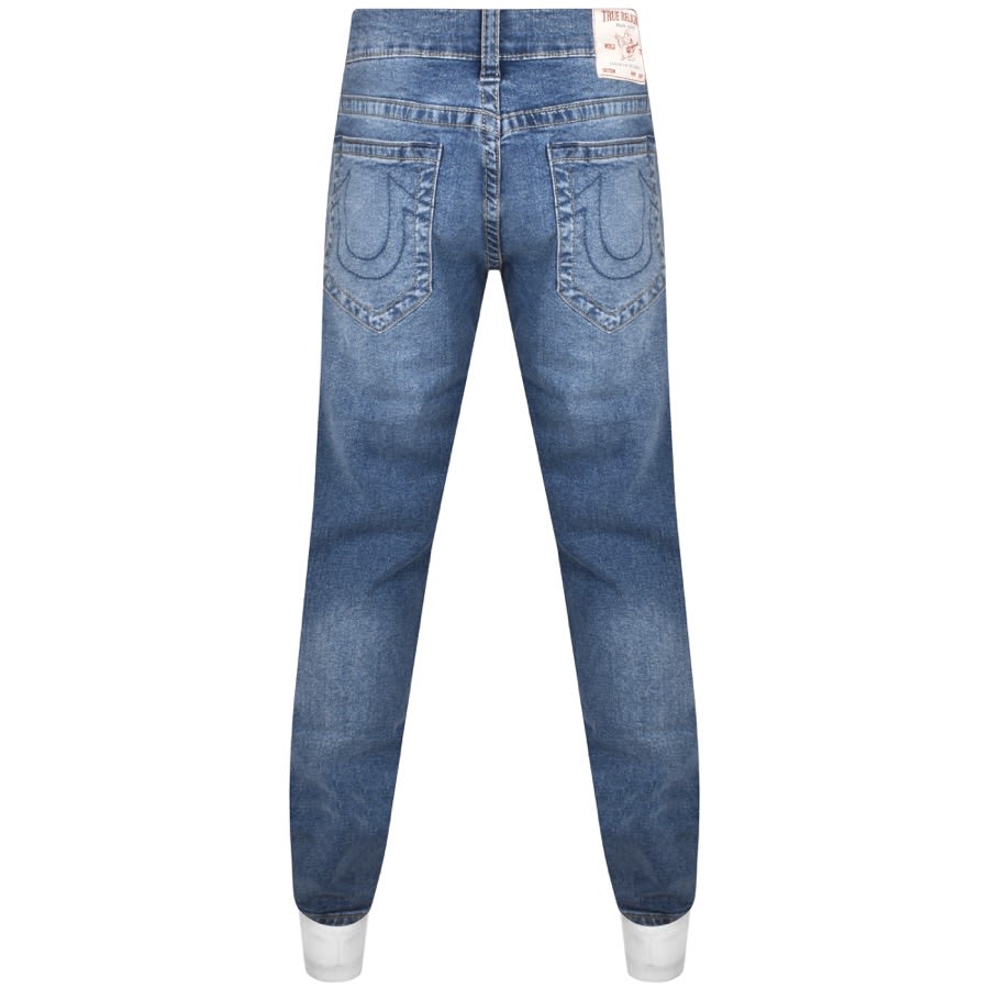 Image number 2 for True Religion Ricky Straight Denim Jeans Blue