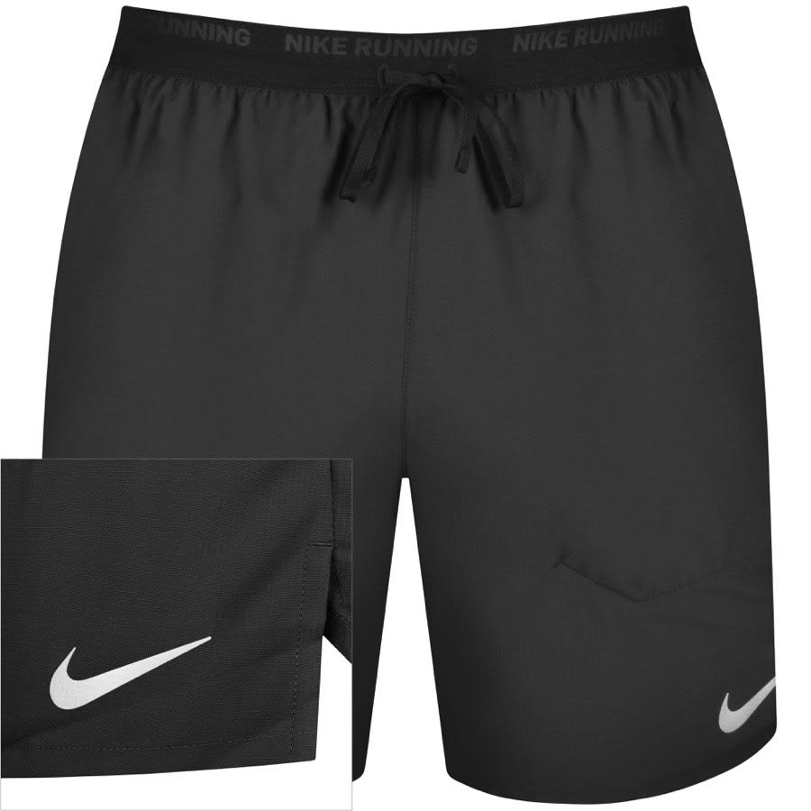 Image number 1 for Nike Training Stride Running Shorts Black