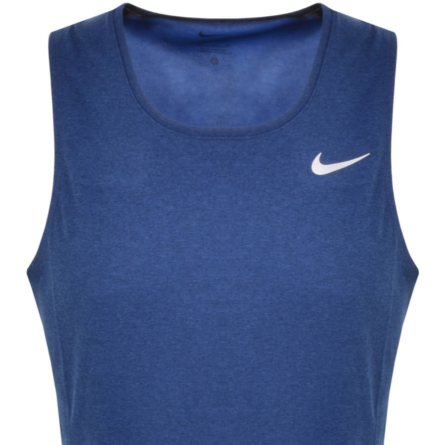 Image number 2 for Nike Training Dri Fit Running Vest Blue