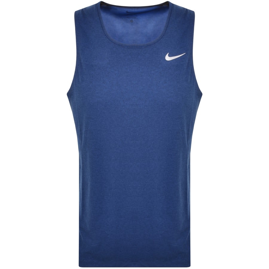 Image number 1 for Nike Training Dri Fit Running Vest Blue