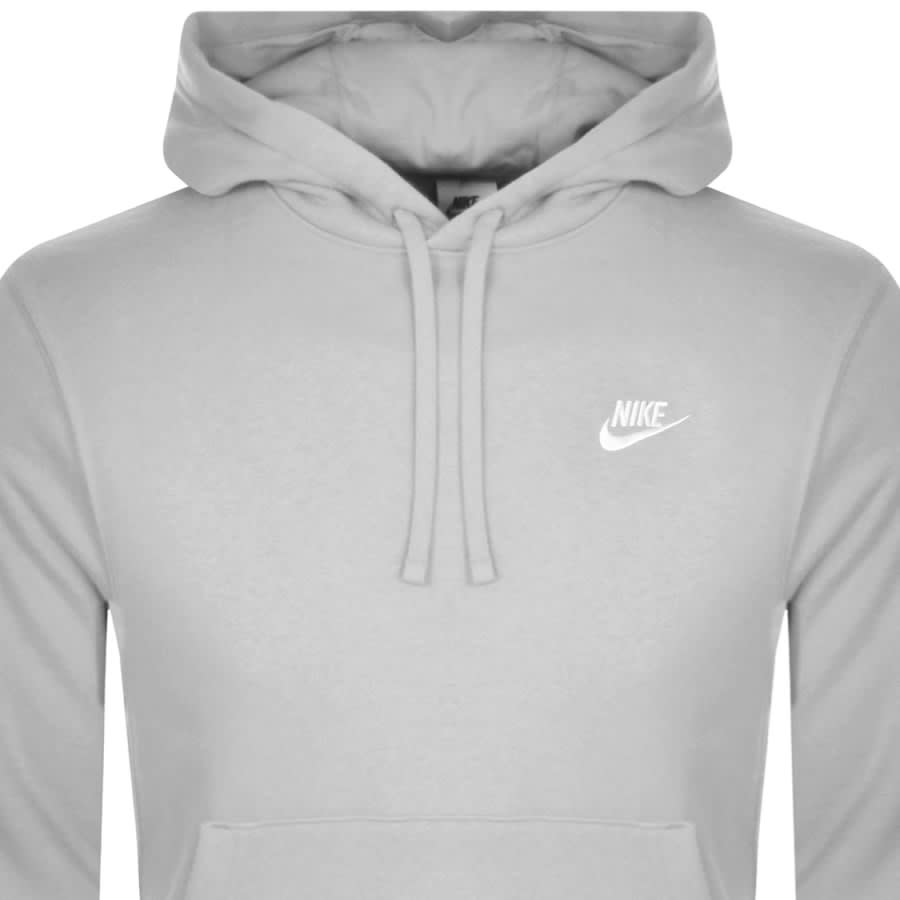 Image number 2 for Nike Club Hoodie Grey