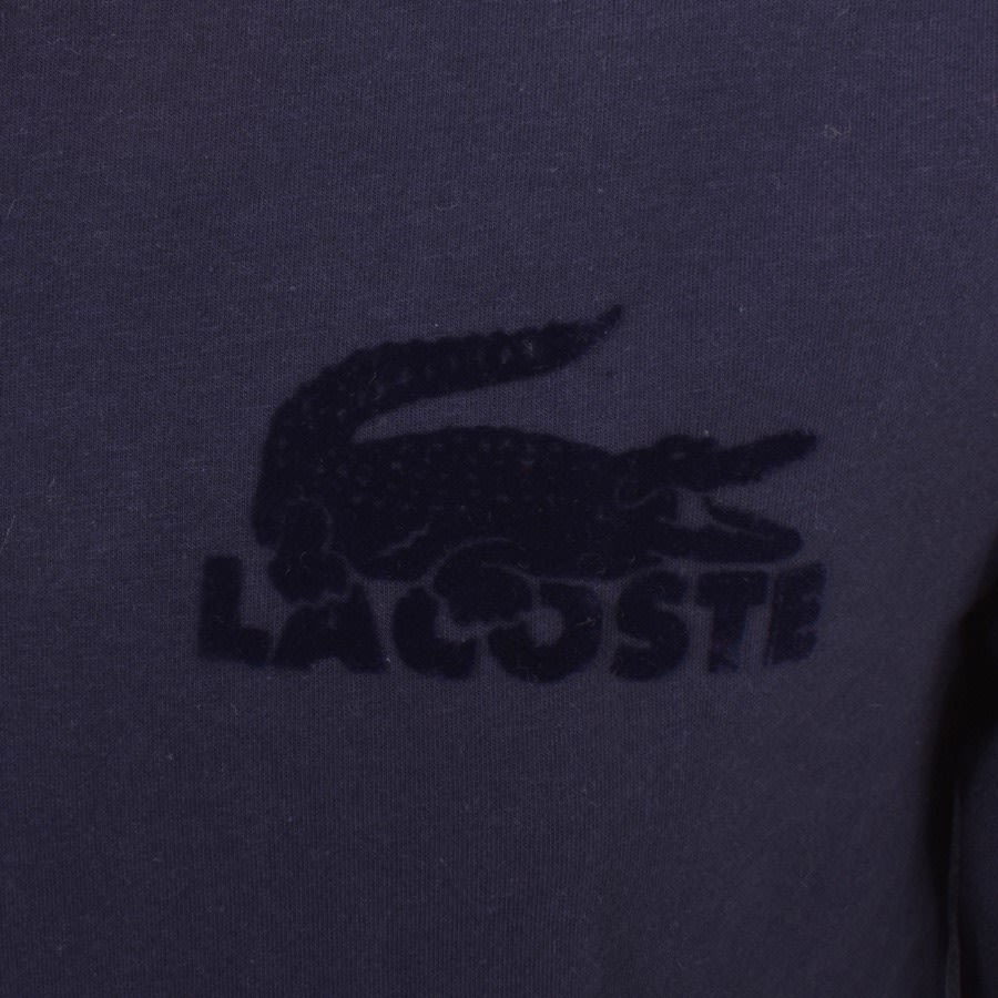 Image number 3 for Lacoste Crew Neck Sweatshirt Navy