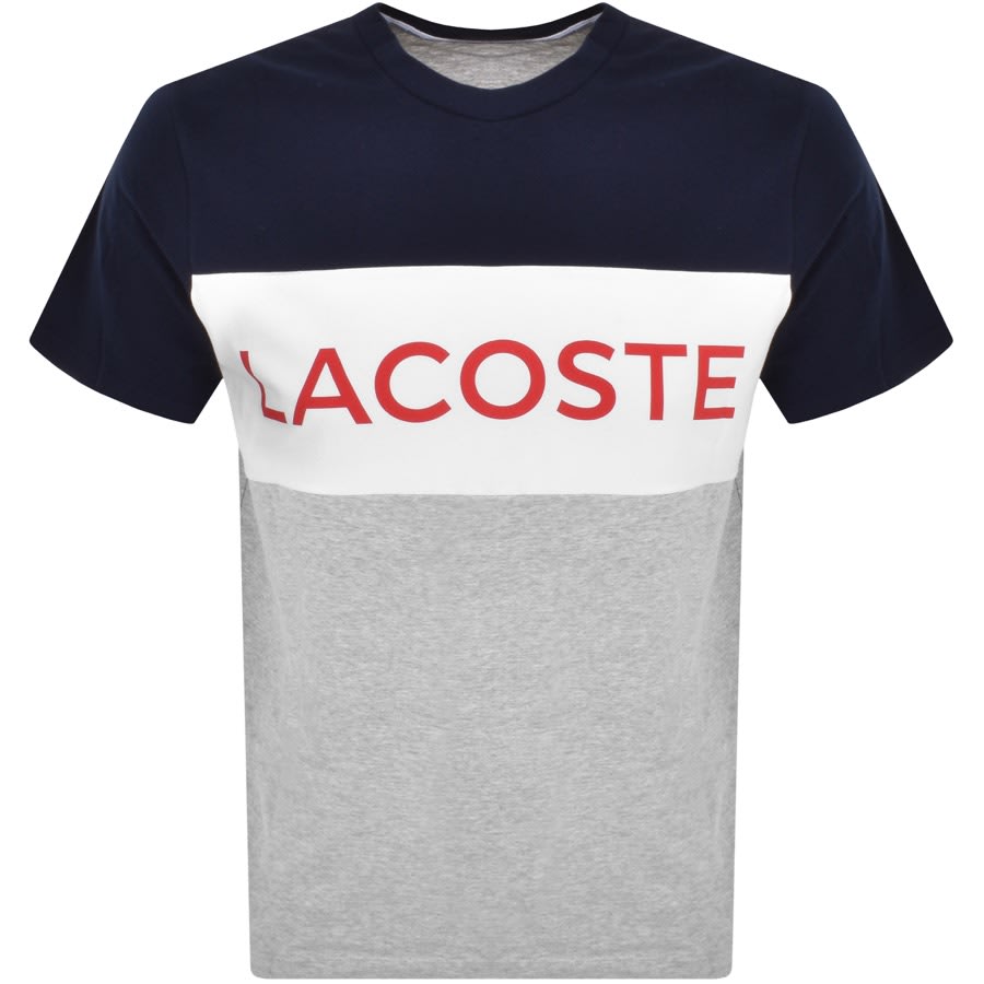 Image number 2 for Lacoste T Shirt And Shorts Pyjama Set White