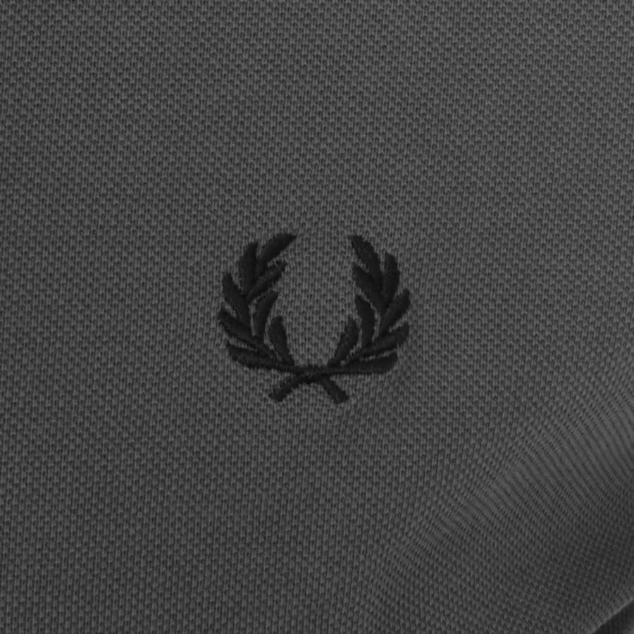 Image number 3 for Fred Perry Twin Tipped Polo T Shirt Grey