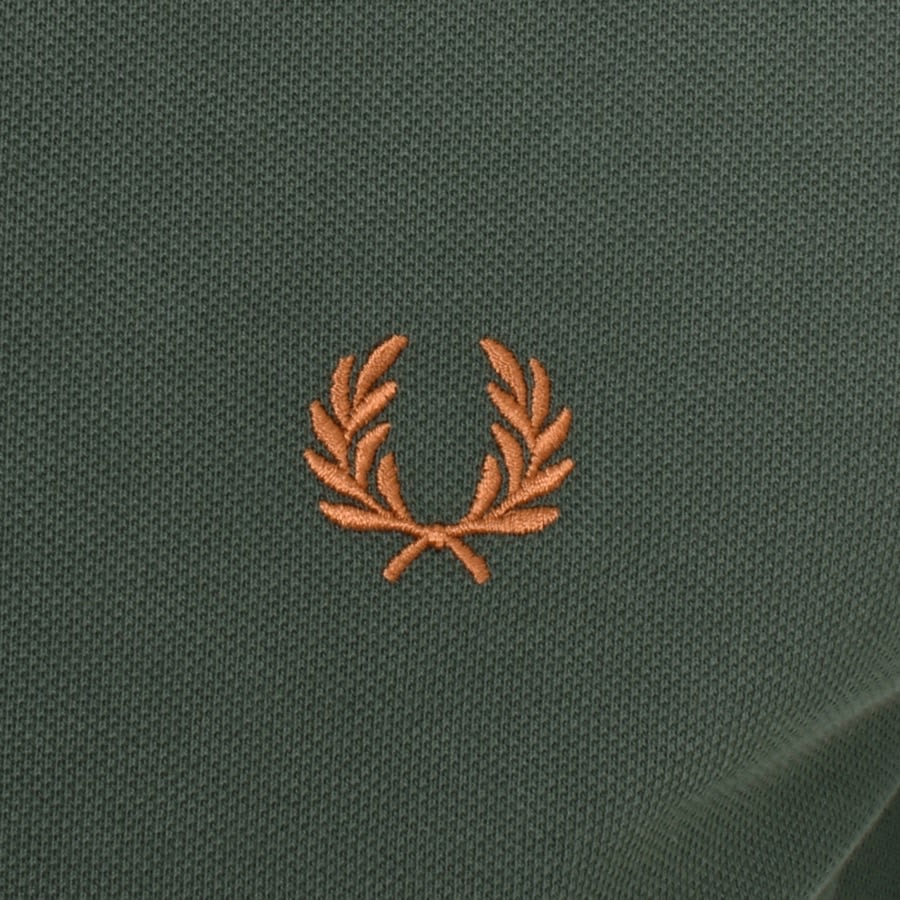 Image number 3 for Fred Perry Twin Tipped Polo T Shirt Green