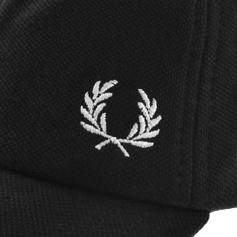 Image number 4 for Fred Perry Pique Classic Cap Black