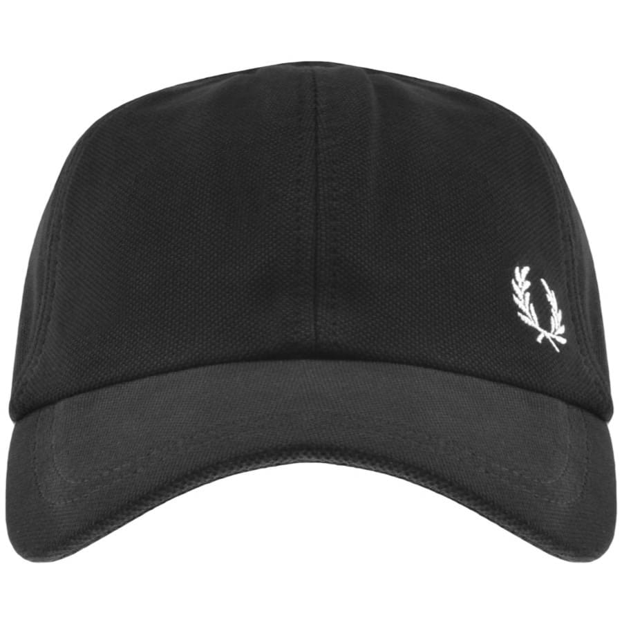 Image number 1 for Fred Perry Pique Classic Cap Black