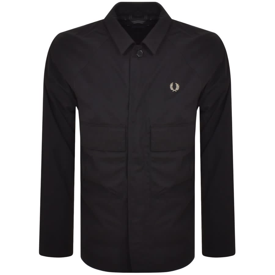 Image number 1 for Fred Perry Utility Overshirt Black
