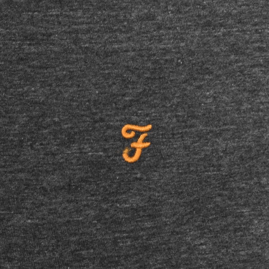 Image number 3 for Farah Vintage Groves Ringer T Shirt Grey