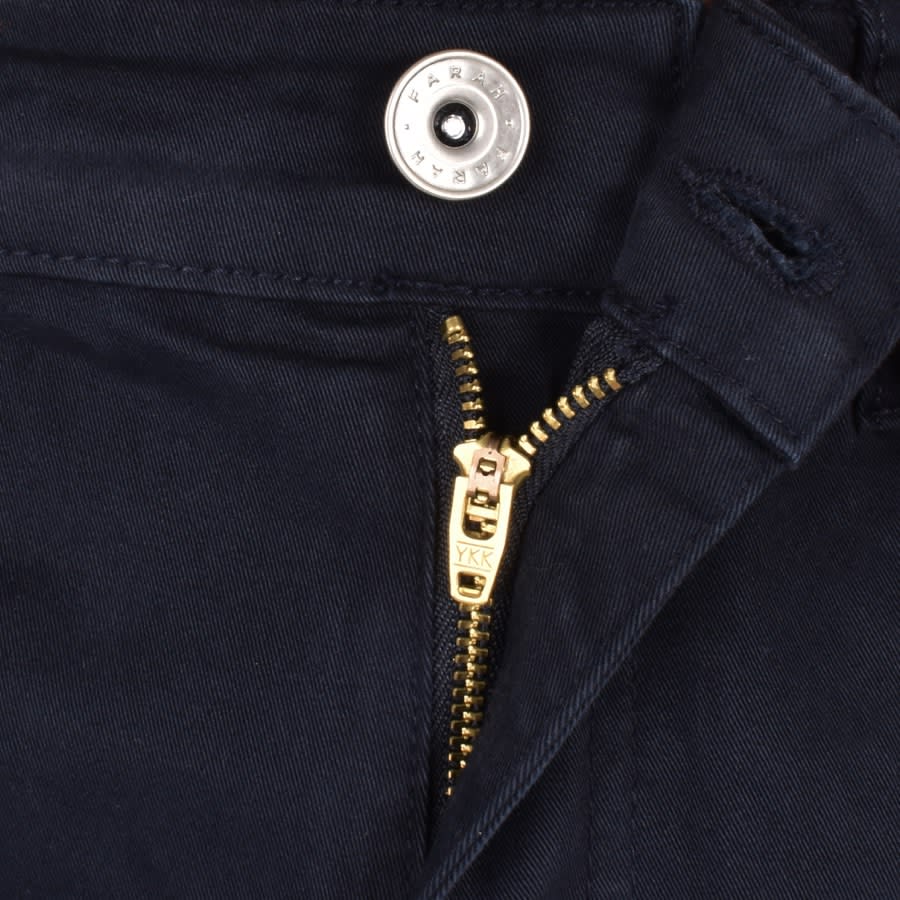 Image number 5 for Farah Vintage Elm Heavy Twill Chino Trousers Navy