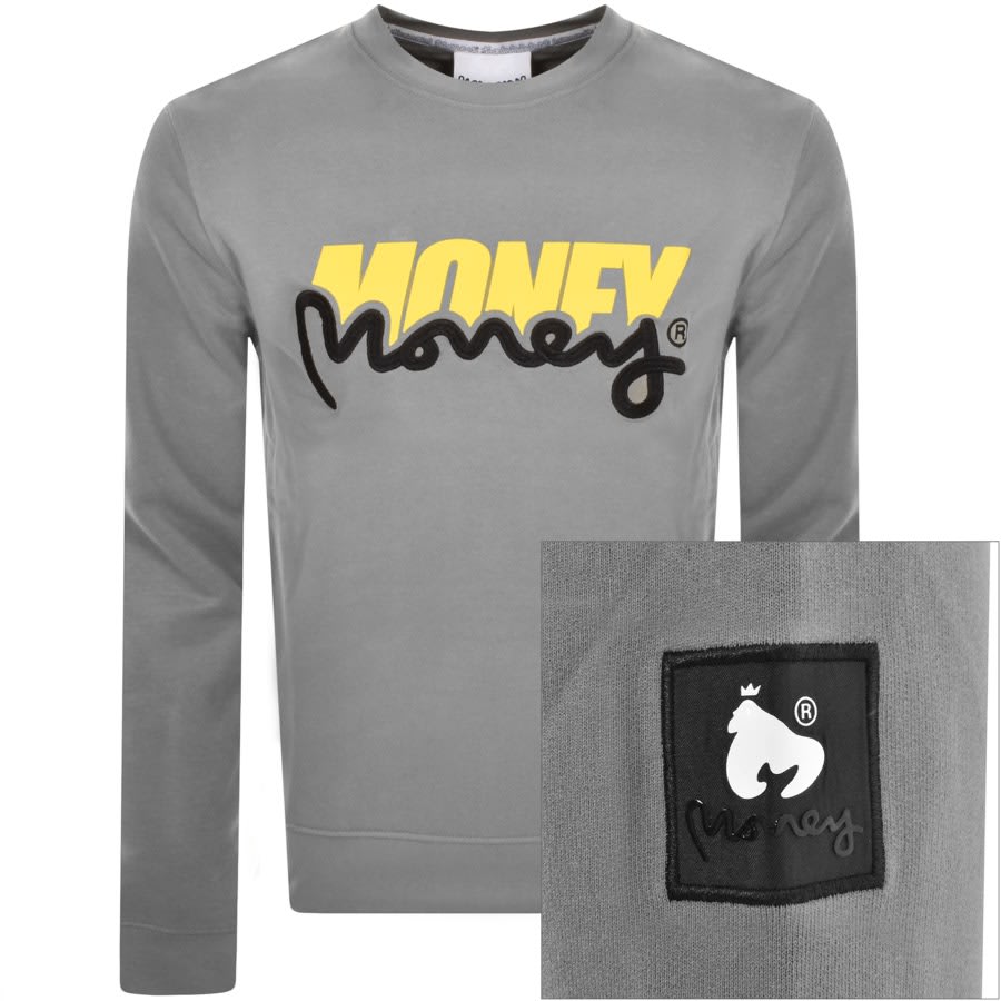 Image number 1 for Money Two Money Logo Sweatshirt Grey