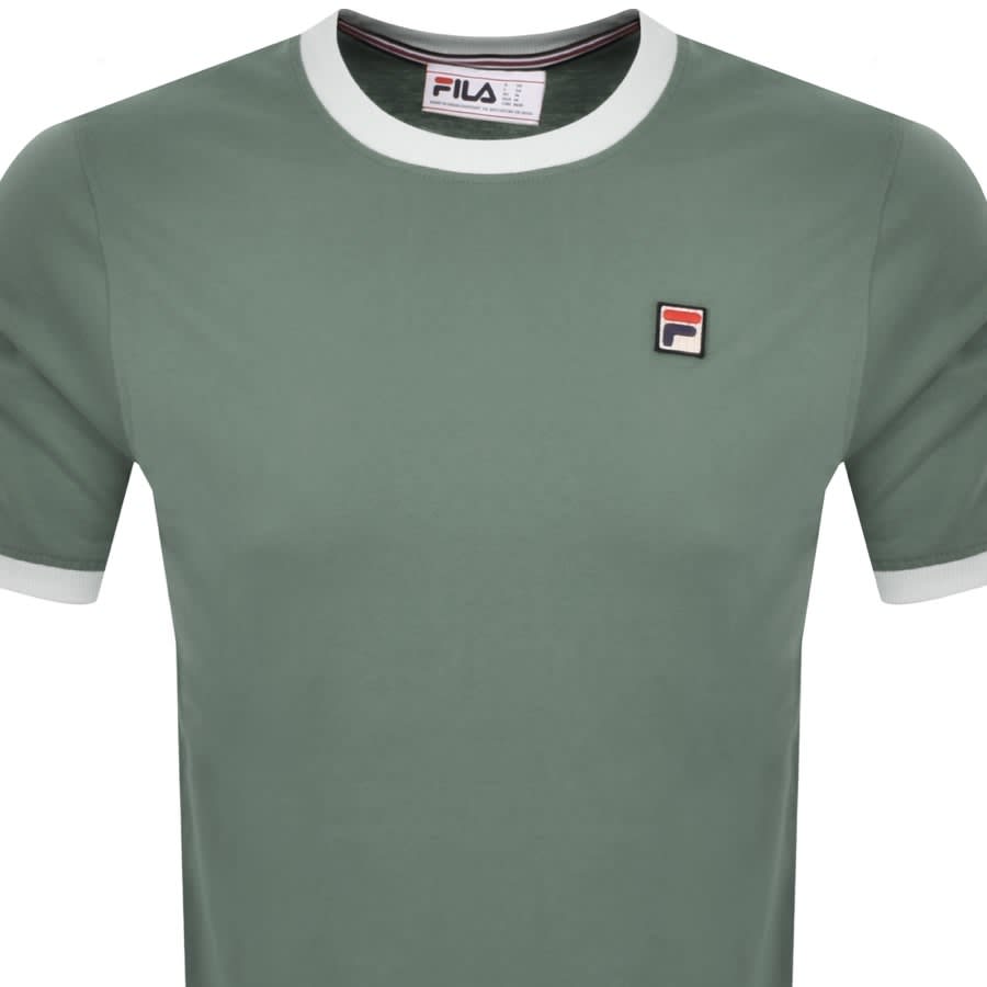 Image number 2 for Fila Vintage Marconi T Shirt Green