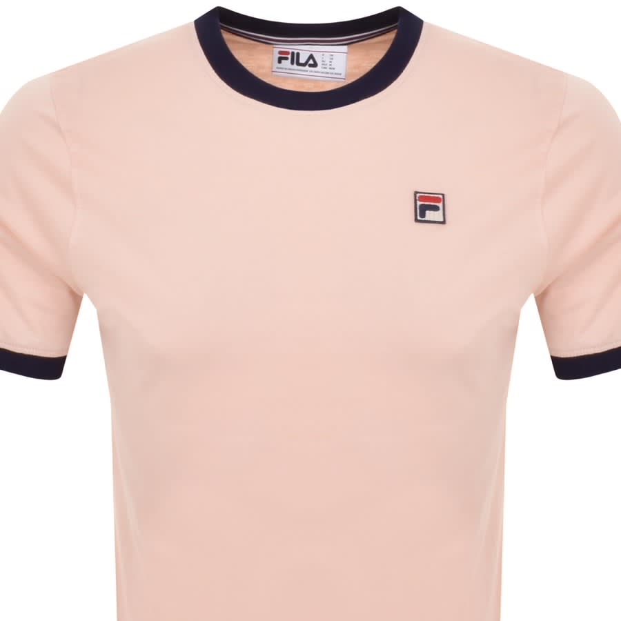 Image number 2 for Fila Vintage Marconi Ringer T Shirt Pink
