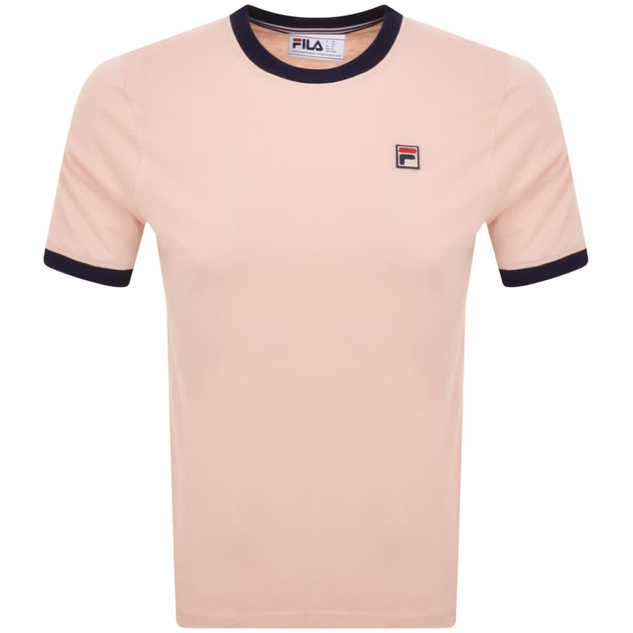 Image number 1 for Fila Vintage Marconi Ringer T Shirt Pink