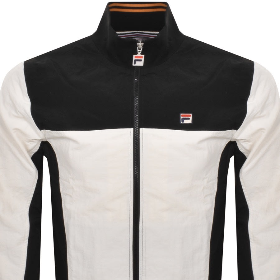Image number 2 for Fila Vintage Full Zip Alfonso Track Top White