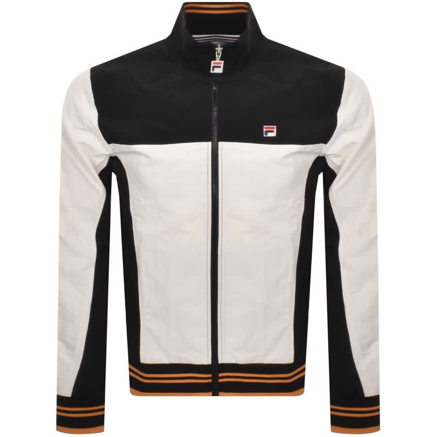 Image number 1 for Fila Vintage Full Zip Alfonso Track Top White