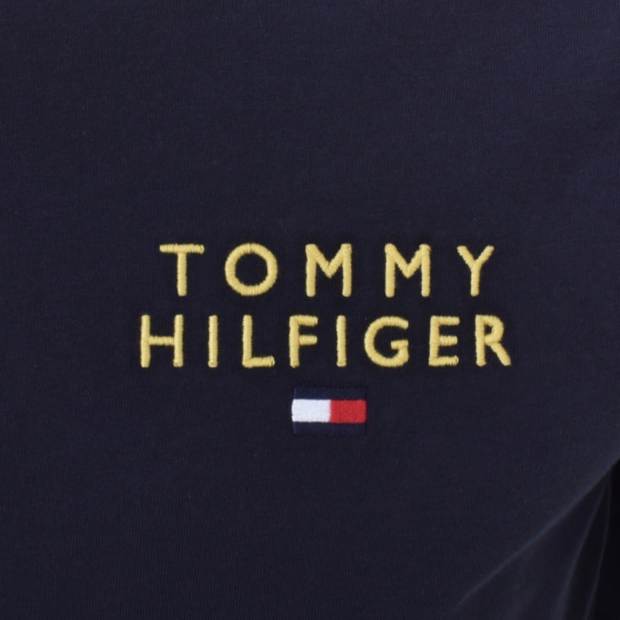 Image number 3 for Tommy Hilfiger Logo Long Sleeved T Shirt Navy