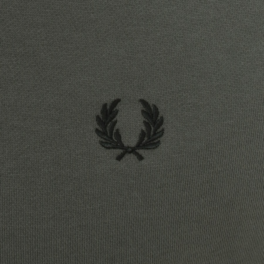 Image number 3 for Fred Perry Crew Neck Sweatshirt Green