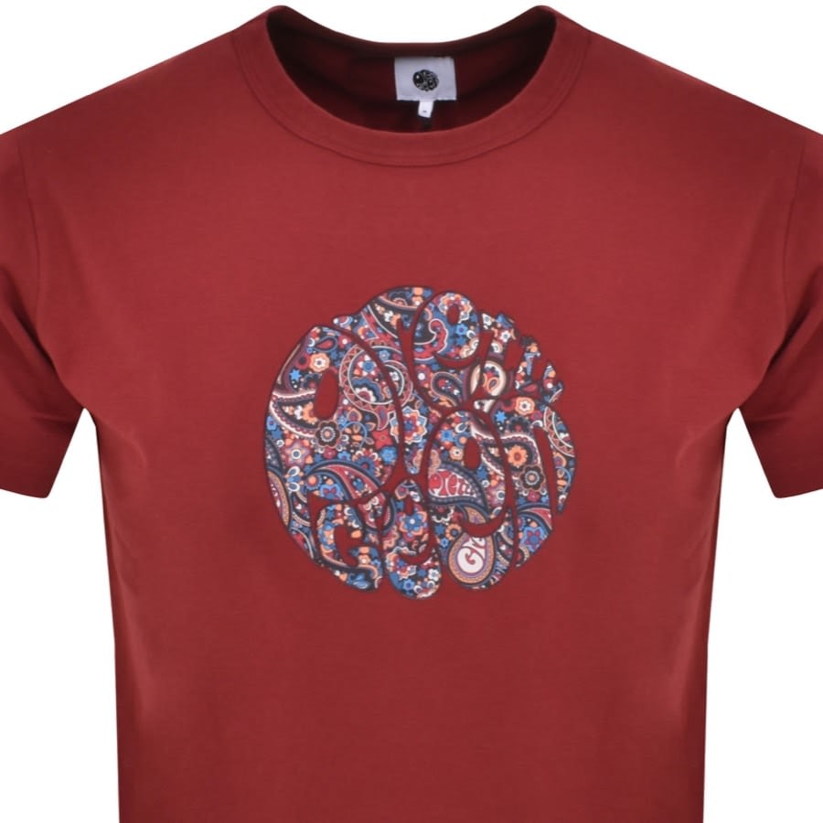 Image number 2 for Pretty Green Wonderwall Logo T Shirt Red