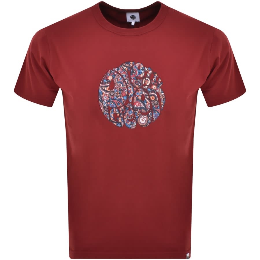 Image number 1 for Pretty Green Wonderwall Logo T Shirt Red